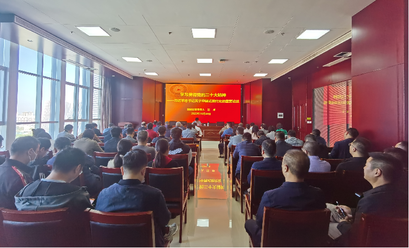 紧跟核心强忠诚 在深学细悟中坚定信仰信念 ——华体会体育官方网站-华体会体育(中国)
负责人汪洋同志为全体党员讲授主题教育专题党课